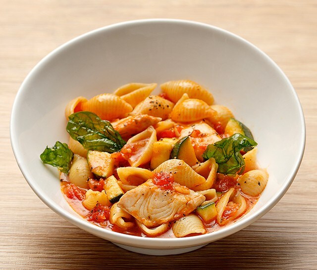 義式海鮮櫛瓜蕃茄麵 義式海鮮櫛瓜蕃茄麵