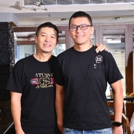 ▲咖啡弄老闆 江季衡、史元凱 ▲咖啡弄老闆 江季衡、史元凱