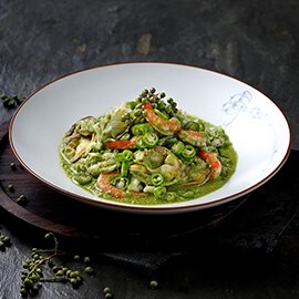 椒麻青醬海鮮匯