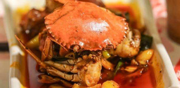 曾在中國美食綜藝《一飯封神》中被謝霆鋒大力讚賞的香辣蟹。