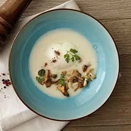 溫泉蛋菌菇濃湯 溫泉蛋菌菇濃湯