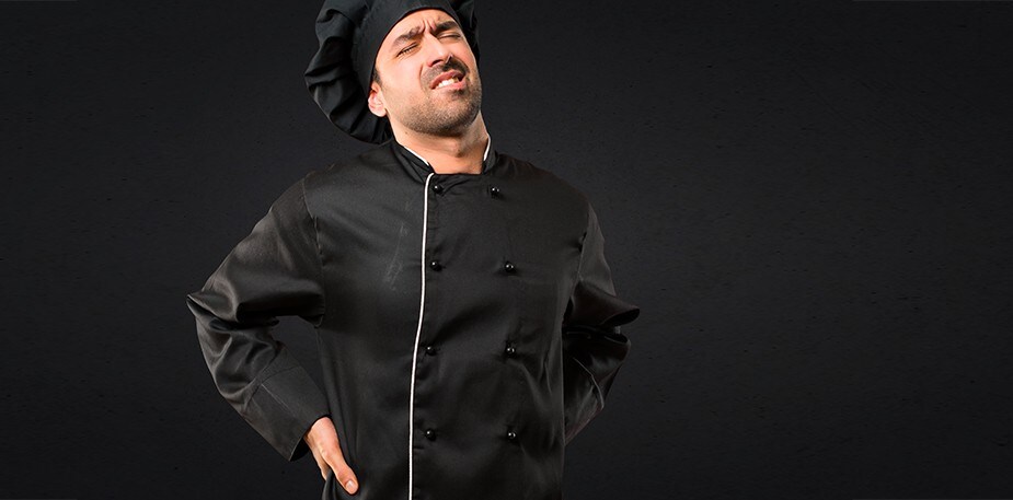 廚師工作腰痠背痛？錯誤姿勢自我檢測｜健康自「脊」救系列