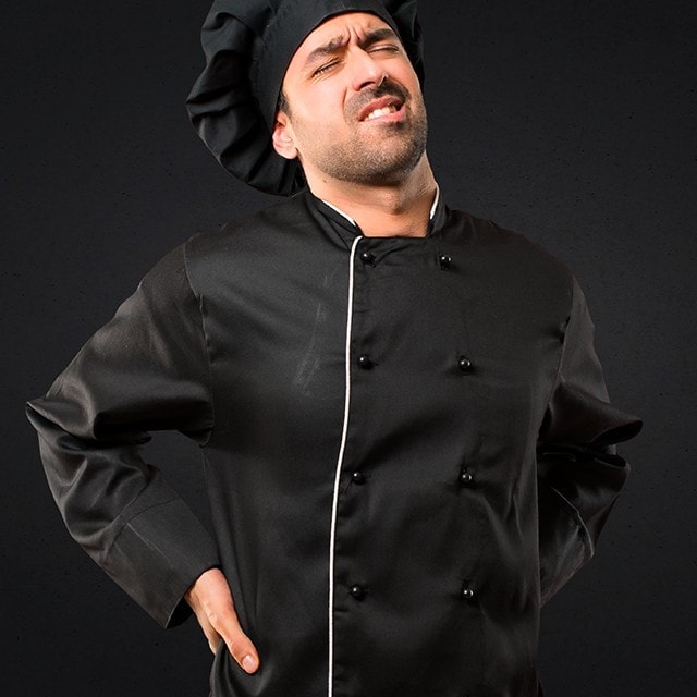 廚師工作腰痠背痛？錯誤姿勢自我檢測｜健康自「脊」救系列