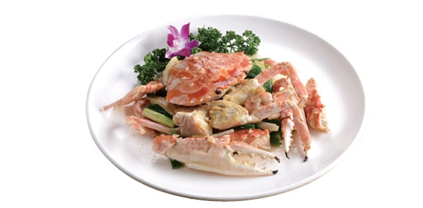 螃蟹料理示範2. 葱薑炒花蟹 螃蟹料理示範2. 葱薑炒花蟹