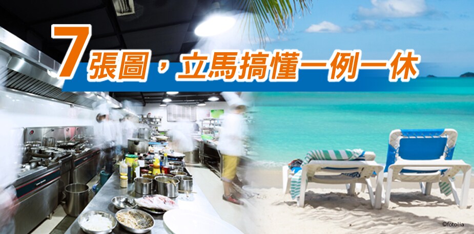 【食在法規】七張圖，立馬搞懂一例一休