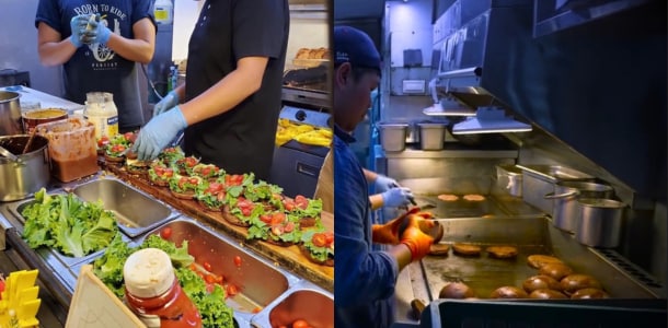 餐車設計須考慮作業流程動線，點餐、煎肉、組裝到裝袋的路徑互不干擾。