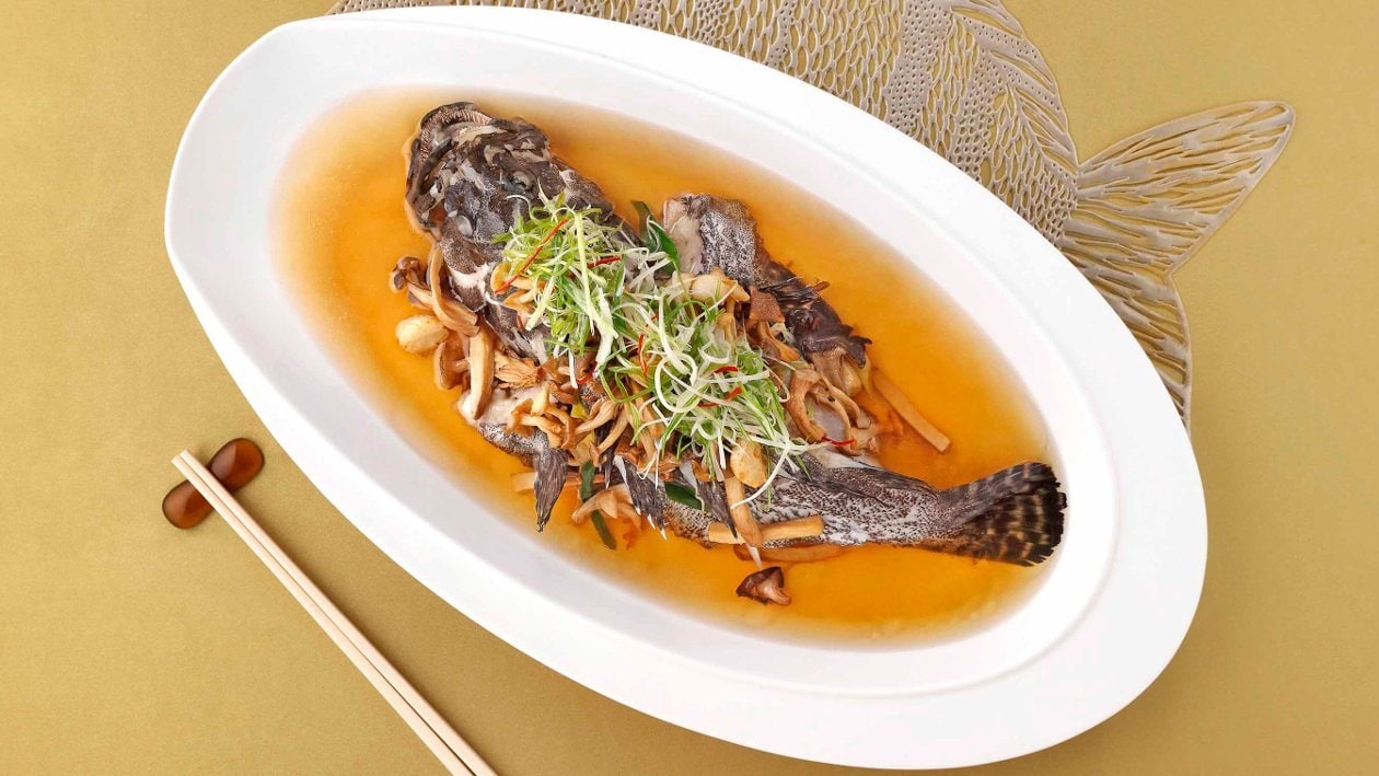 上湯蕈菇蒸時鮮