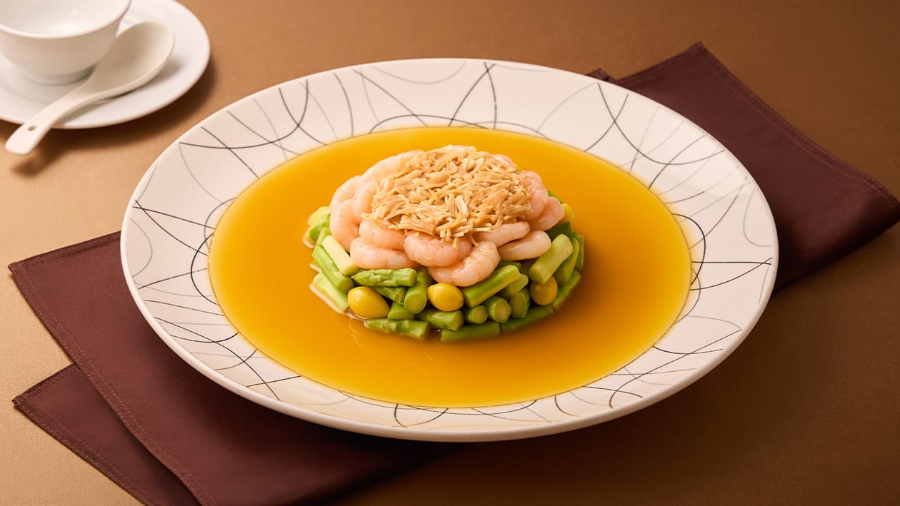 干貝蘆筍燴蝦仁