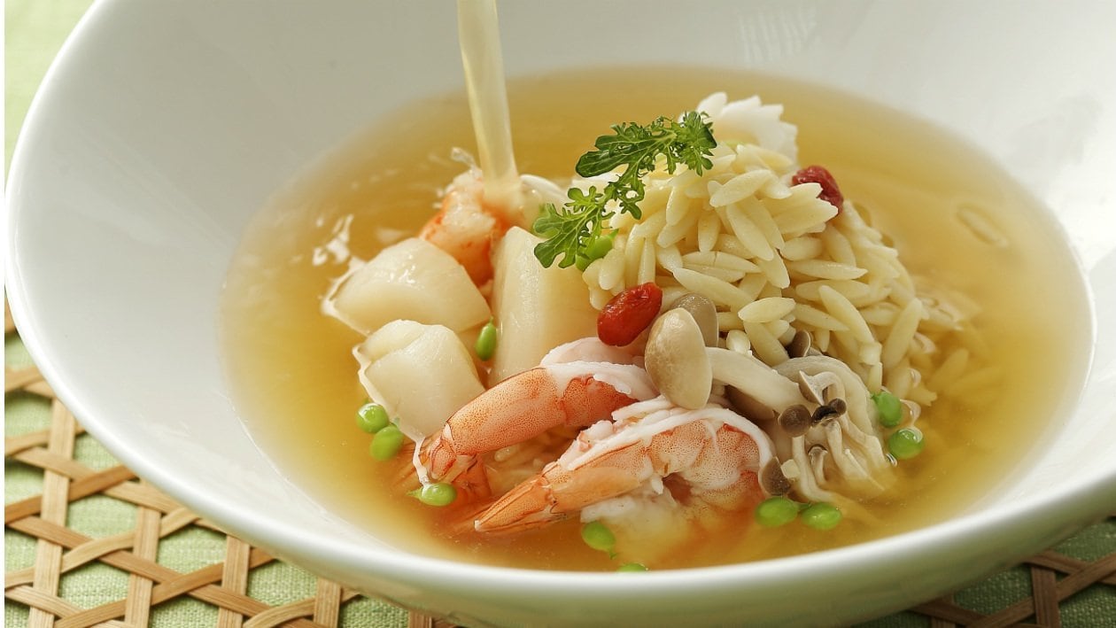 茶湯海鮮泡飯 - 食譜詳情 Unilever Food Solutions