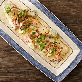 乾煎鮮魷蜂蜜檸檬水果沙拉 乾煎鮮魷蜂蜜檸檬水果沙拉