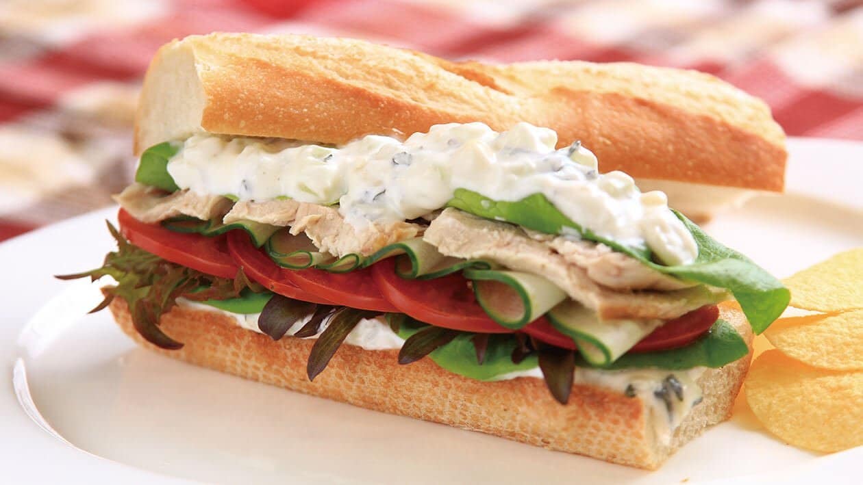 希臘風味雞肉三明治