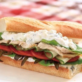希臘風味雞肉三明治 希臘風味雞肉三明治