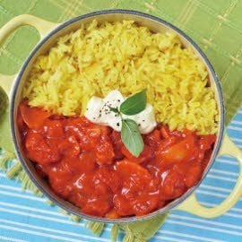 法式燴食蔬Ratatouille附番紅花飯 法式燴食蔬Ratatouille附番紅花飯