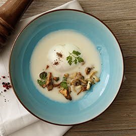 溫泉蛋菌菇濃湯 溫泉蛋菌菇濃湯