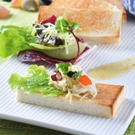 燒甜椒小魚佐吐司 燒甜椒小魚佐吐司