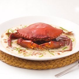 蛋白當歸蒸肉蟹