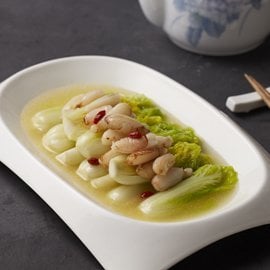 蟹肉扒娃娃菜 蟹肉扒娃娃菜