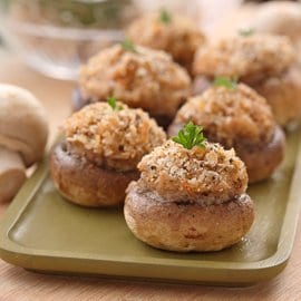 蟹肉釀蘑菇 蟹肉釀蘑菇