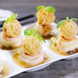 野菌雞汁明蝦 野菌雞汁明蝦
