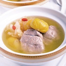 金栗銀耳燉豬腱