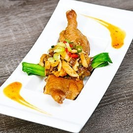 香煎低溫野菇鴨棒腿 香煎低溫野菇鴨棒腿