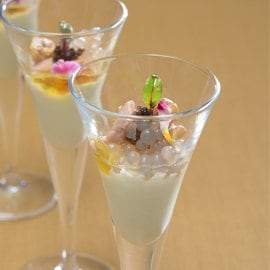 鱈魚肝原味優格佐綠茶干貝魚卵 鱈魚肝原味優格佐綠茶干貝魚卵